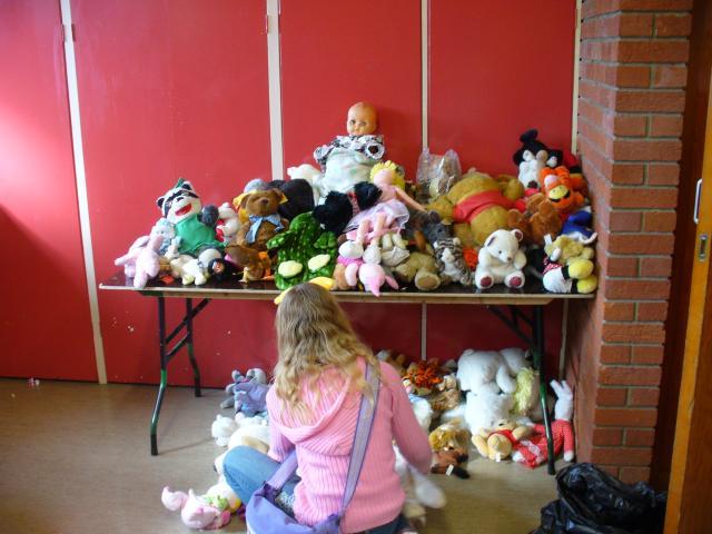 As well as the rest of the toys, we have a corner for cuddlies
